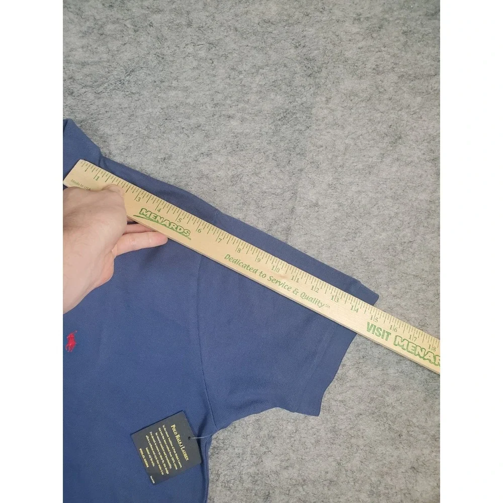 Polo Ralph Lauren Mens Classic Fit Mesh Polo Shirt Blue Size Large Golf Vacation